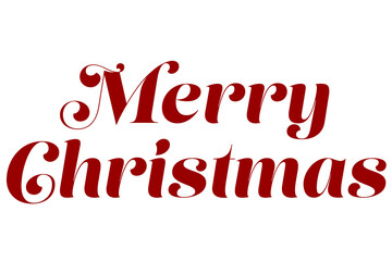 Digital png illustration of merry christmas text on transparent background