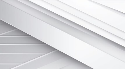 Elegant light grey white seamless looped background. Diagonal white stripes animation. Digital minimal geometric 3d BG. Technology metallic line. Premium luxury design template. Generative AI