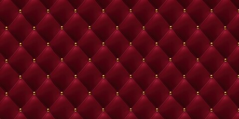 Deep burgundy seamless pattern. Can be used for premium royal party. Luxury template with vintage leather texture wallpaper. Background for invitation, Generative AI