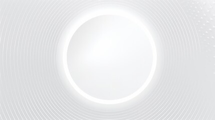 4k light grey white gradient seamless background. 3d circle rings with halftone dots pattern. Blank elegant universal frame. Digital soft geometric, Generative AI