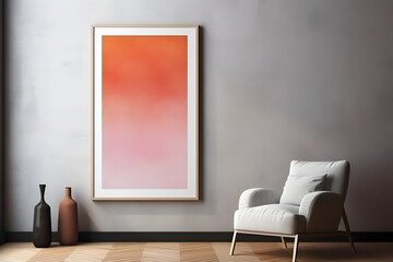 Serene and Contemporary Frame Mockup Frame Mockup, generative ai