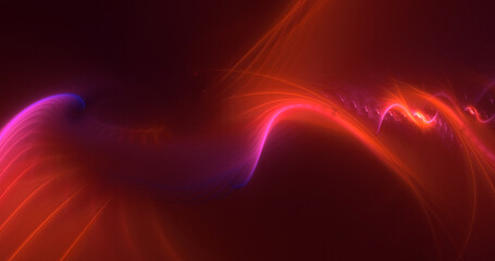 3D rendering abstract colorful fractal light background