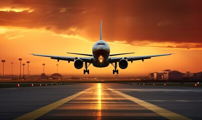 The plane gracefully touched down on the runway, smoothly gliding to a stop