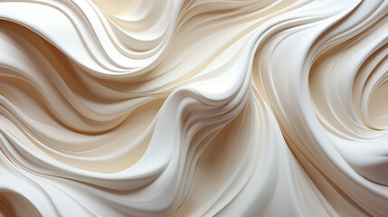 Obraz premium Wallpaper of Cream White Background Creamy Milk Dairy Products Produce 16:9