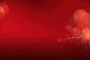 Abstract red background with bokeh lights and stars