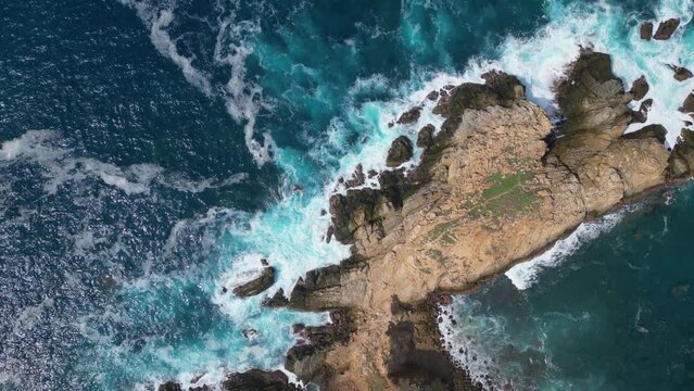Discovering the enchanting Pacific Ocean from Above Punta Cometa in Mazunte, Oaxaca, Mexico