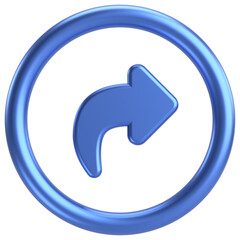 Share button. Share icon. 3D illustration.