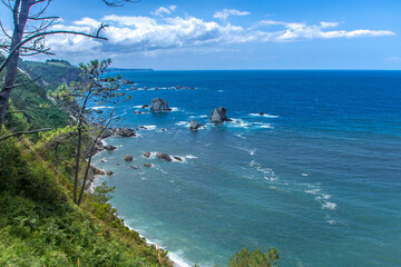 Playa del silencio in Asturias, Spain © laudibi