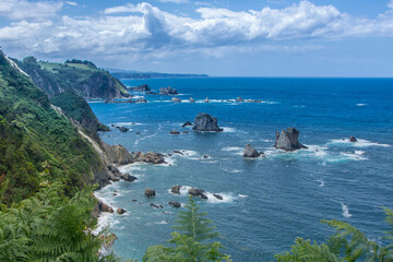 Playa del silencio in Asturias, Spain © laudibi