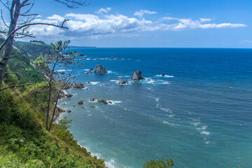 Playa del silencio in Asturias, Spain © laudibi