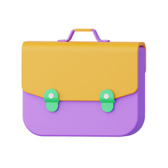 briefcase 3D icon