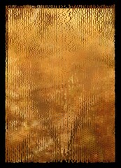 Abstract Geometrical Background. Tile art. Gold theme. - 630595537