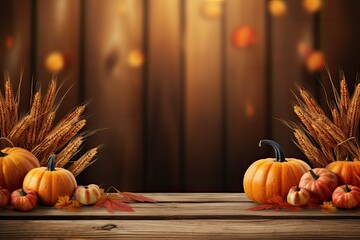 Autumn Thanksgiving background autumn fruits and vegetables Happy Thanksgiving Day