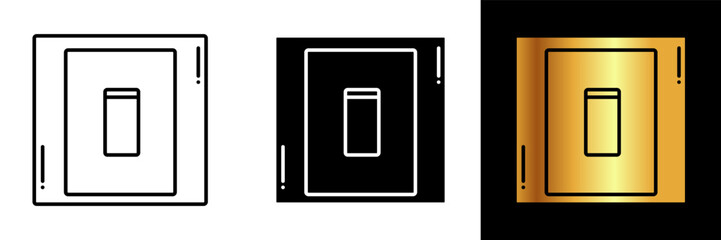 The Switch Icon represents a control device used to turn electrical circuits on or off. - obrazy, fototapety, plakaty