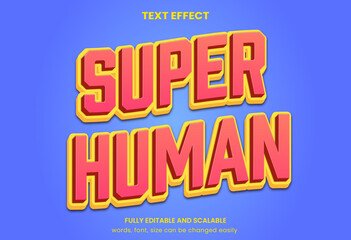 Fototapeta premium colorful kids Comic Cartoon tittle 3d graphic style editable text effect