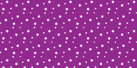 simple background with white star-shaped dots and purple background © Fhatoni