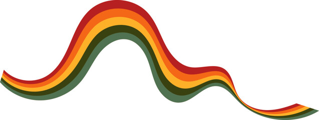 retro rainbow vector