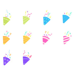 Obraz premium Birthday Popper Design. Easy To Edit. EPS 10