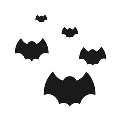 Black Bat Hallowween Silhouette
