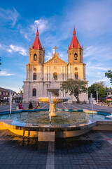Iloilo City, Philippines - Late afternoon shot of Molo Church, also known as Saint Anne Parish...