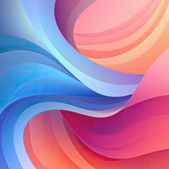Wavy blue pink orange abstract 3d wave background wallpaper modern