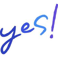 yes word doodle for decoration,website,app,presentation,printing,banner,poster,etc.