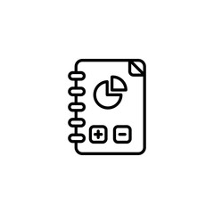 Accounting icon design with white background stock illustration