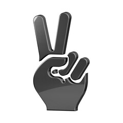 This is a beautifully designed 3D victory icon with a beautiful metallic texture.