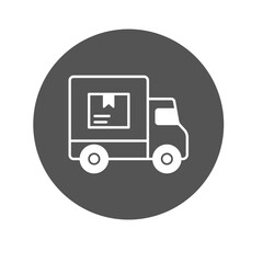 Commercial truck Vector Icon

