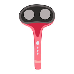 therapy massage neck cartoon. hand beauty, lifestyle salon, therapist relaxation therapy massage neck sign. isolated symbol vector illustration