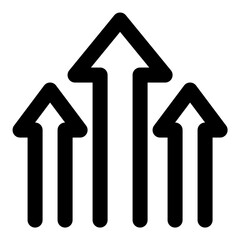 arrows up icon vector illustration asset element