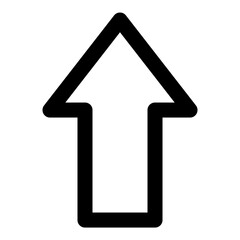 arrow up icon vector illustration asset element