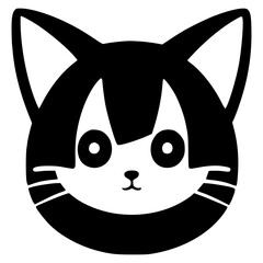 symmetrical cat, cute and lovely face