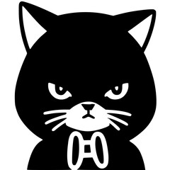 symmetrical cat, cute and lovely face