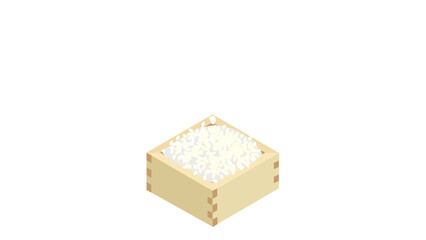 升米（背景透過）のイラスト