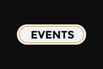 Events button web banner templates. Vector Illustration 