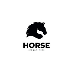 horse logo icon vector template