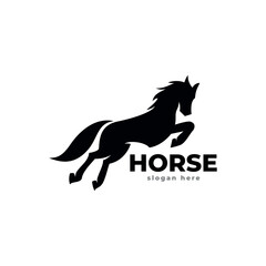 horse logo icon vector template