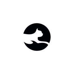 cat logo icon vector template