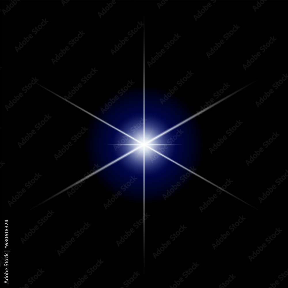 Wall mural blue color design with a burst. vector file included