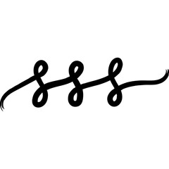 doodle curl and swirl line for decoration, website, web, presentation, printing, banner, logo, poster design, etc.