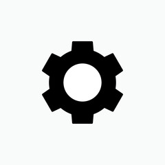Gear Icon. Setting, Cog Symbol for Design and Websites, Presentation or Application – Vector