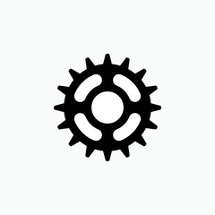 Gear Icon. Setting, Cog Symbol for Design and Websites, Presentation or Application – Vector