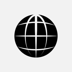 Globe Icon. Earth, World Symbol for Design, Presentation, Website or Apps Elements – Vector. 