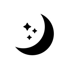 Fototapeta premium Moon Night Sleep Icon Vector Design Illustrator EPS 10