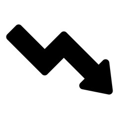 decrease icon vector illustration asset element