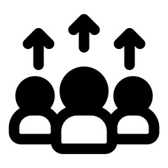 population up icon vector illustration asset element