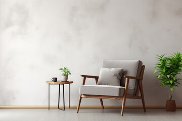 Minimalist Interior Canvas Mockup Created with Generative AI