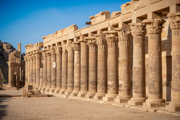 Fototapeta premium Vista de la isla del templo de Philae - Asuán Egipto