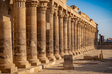 Vista de la isla del templo de Philae - Asuán Egipto